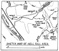 MSG J10 Hell Gill Area Map - Mallerstang